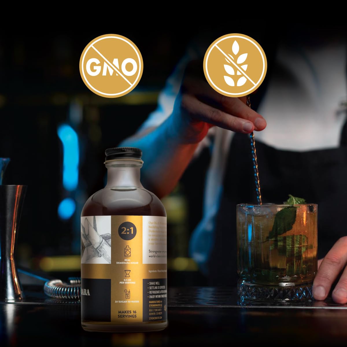 Strongwater Rich Demerara Syrup