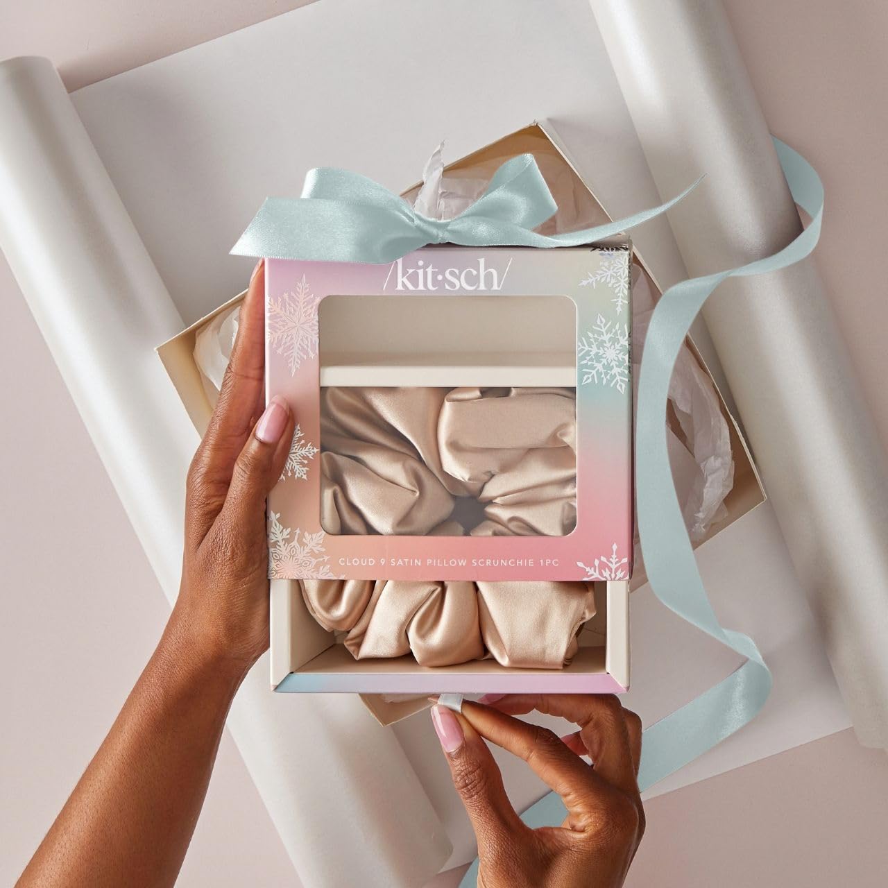 Kitsch Satin Scrunchies For Women - Softer Than Silk Scrunchies