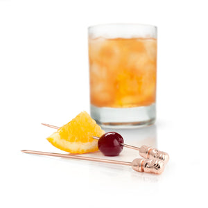 Viski Copper Tiki Cocktail Picks - Set of 4