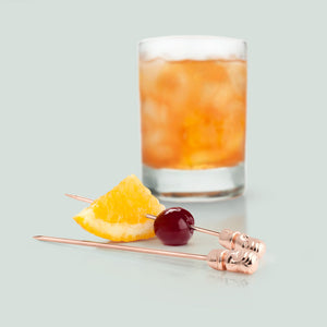 Viski Copper Tiki Cocktail Picks - Set of 4