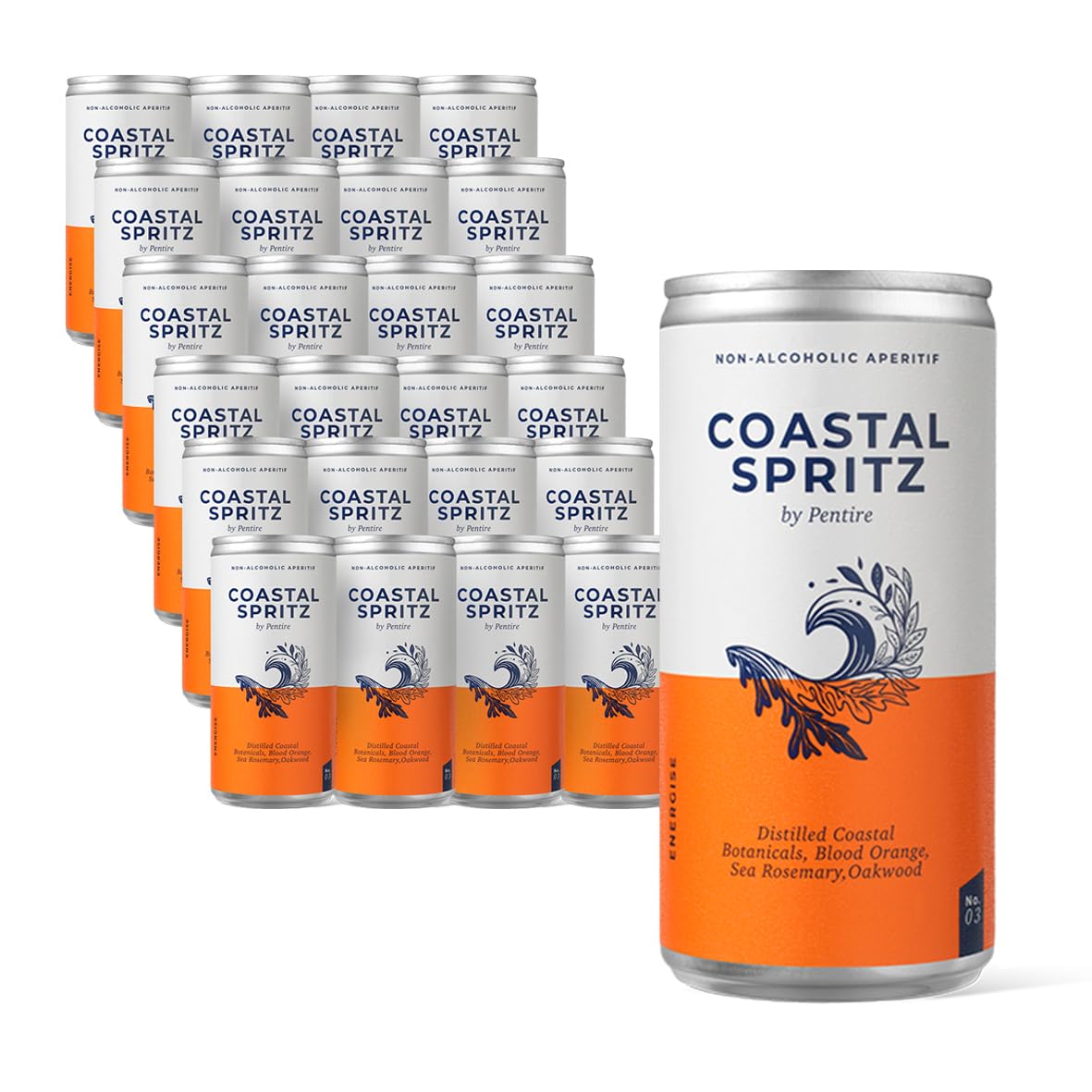Pentire Coastal Spritz 24 Pack – Non-Alcoholic Cocktail Drink