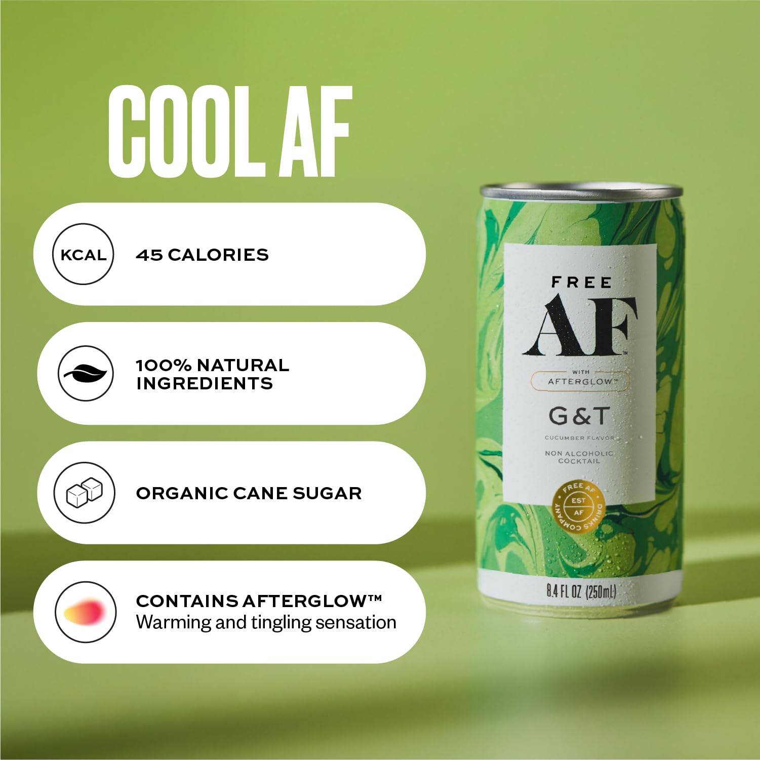 FREE AF Non-Alcoholic Drinks Cucumber G&T