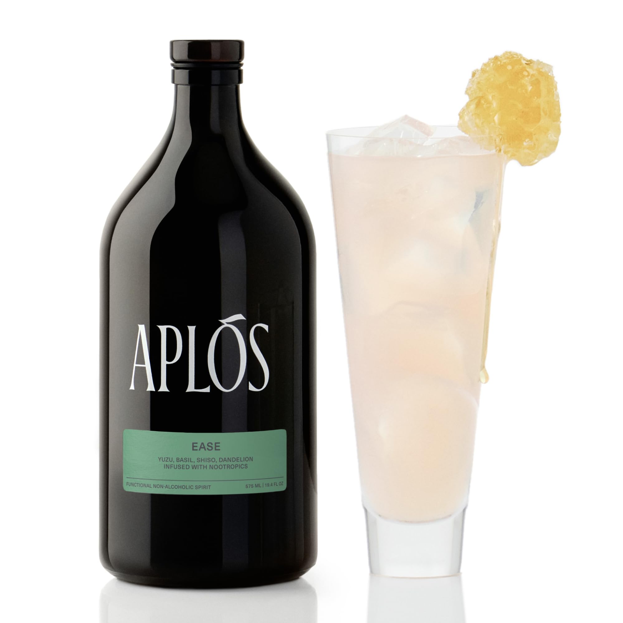 Aplós Ease Non Alcoholic Drink - Lion's Mane-Infused Calming Beverage