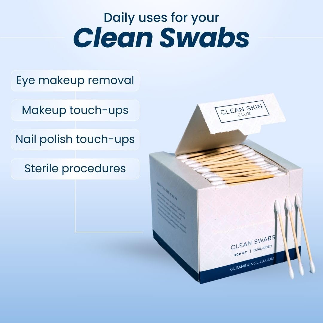 Clean Skin Club Clean Swabs | 500CT