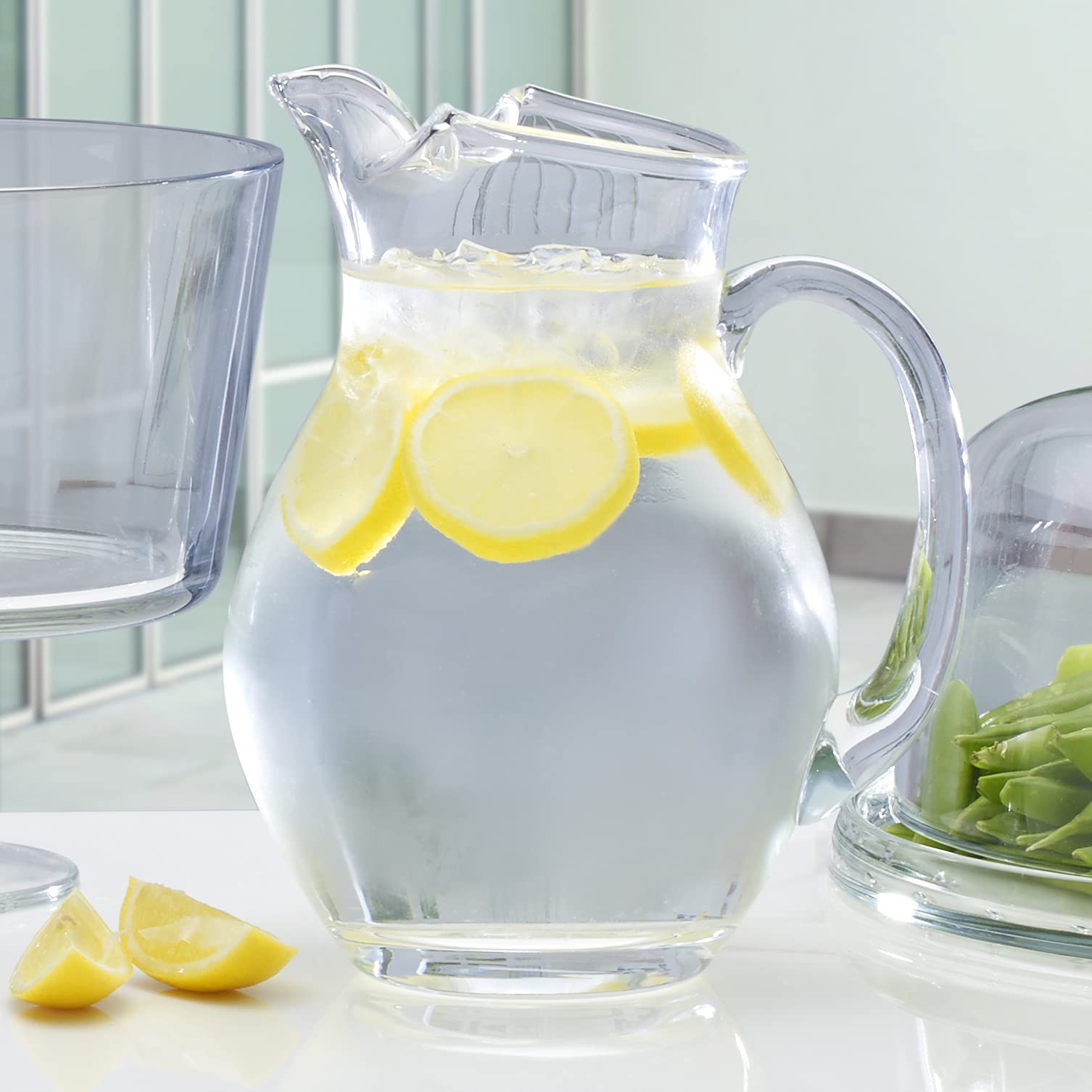 Mikasa Napoli Clear Glass Beverage Pitcher