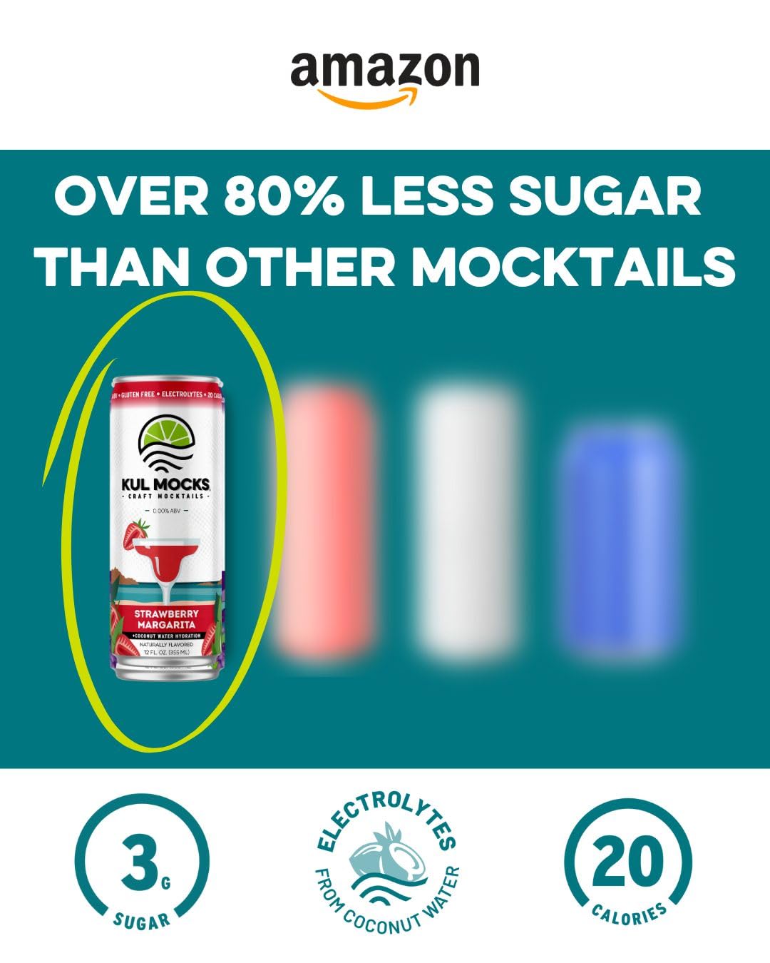 KUL MOCKS Mocktails Non-Alcoholic Drinks | Strawberry Margarita