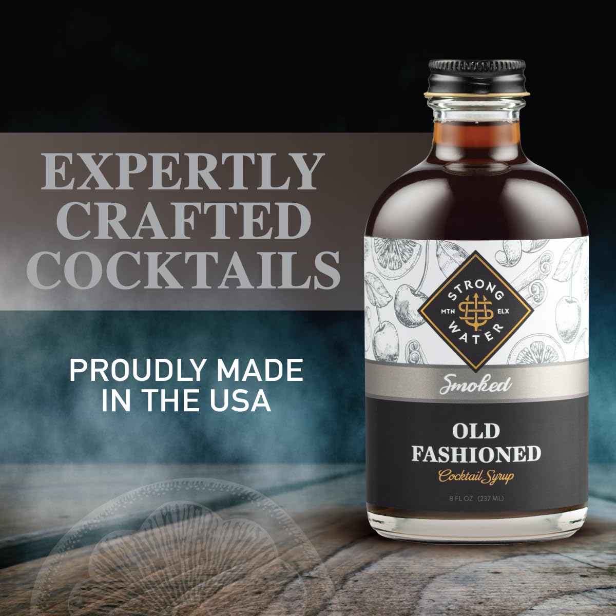 Strongwater Smoked Old Fashioned Craft Cocktail Mixer