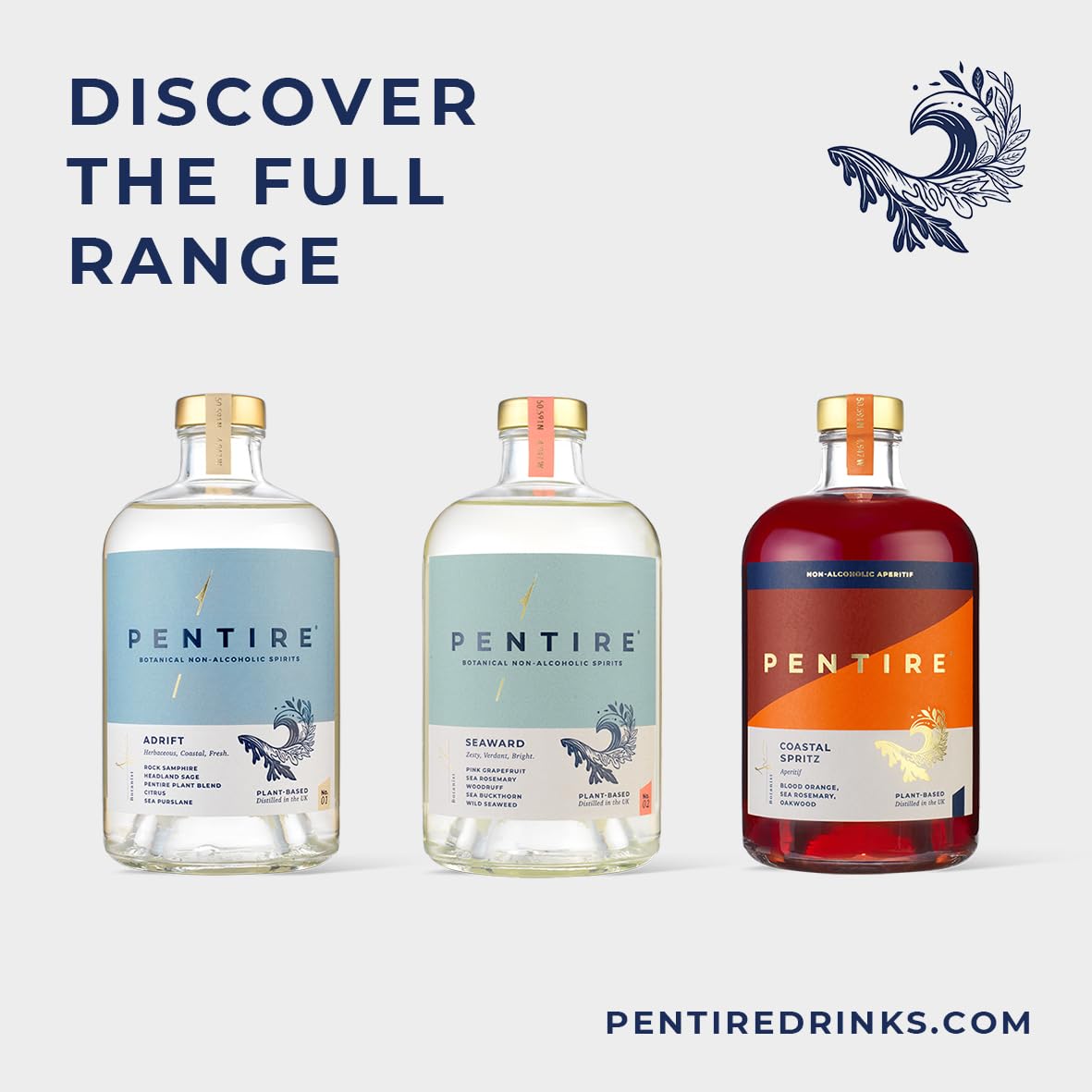 Pentire Coastal Spritz 70cl - Botanical Alcohol Free Aperitif