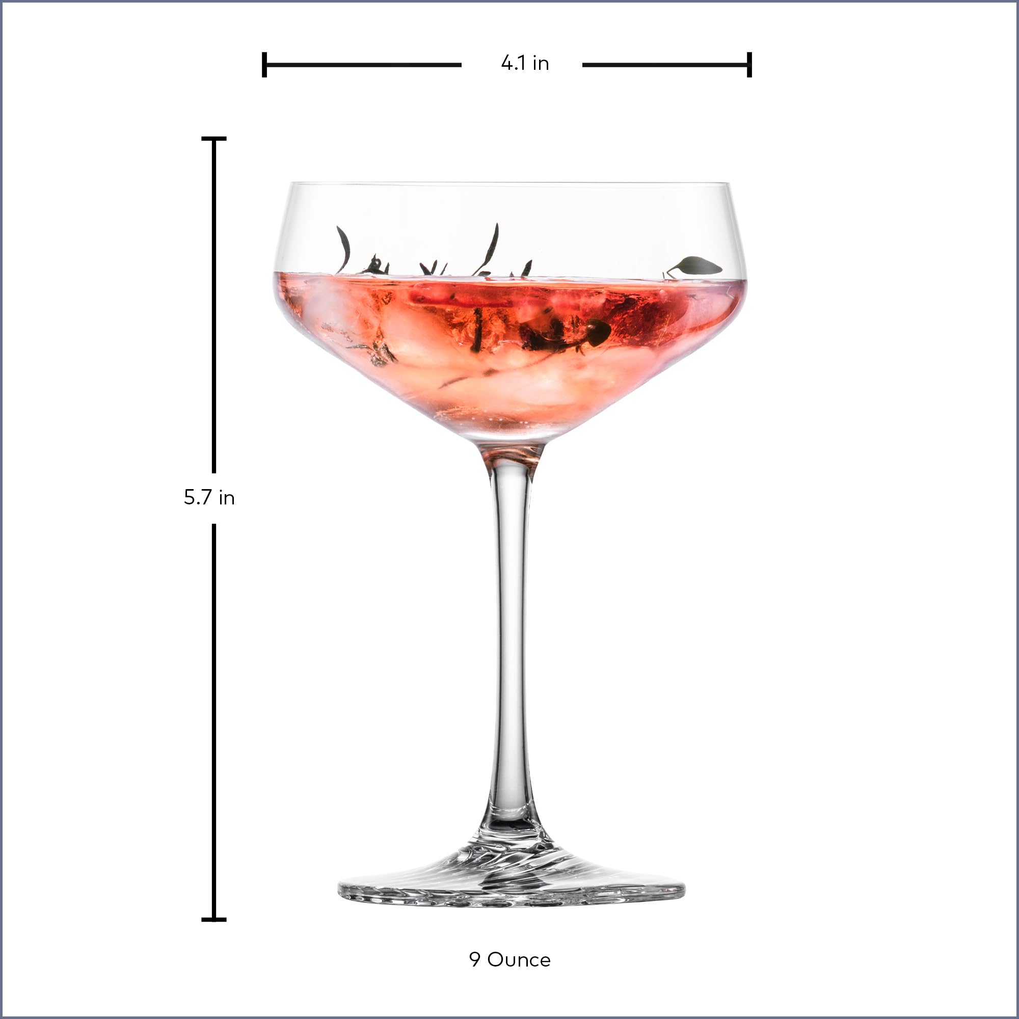 Zwiesel Glas Echo Coup Cocktail Glass (Set of 4)