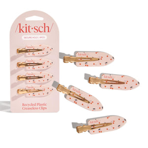 Kitsch Creaseless Hair Clips for Women - Cherry Print