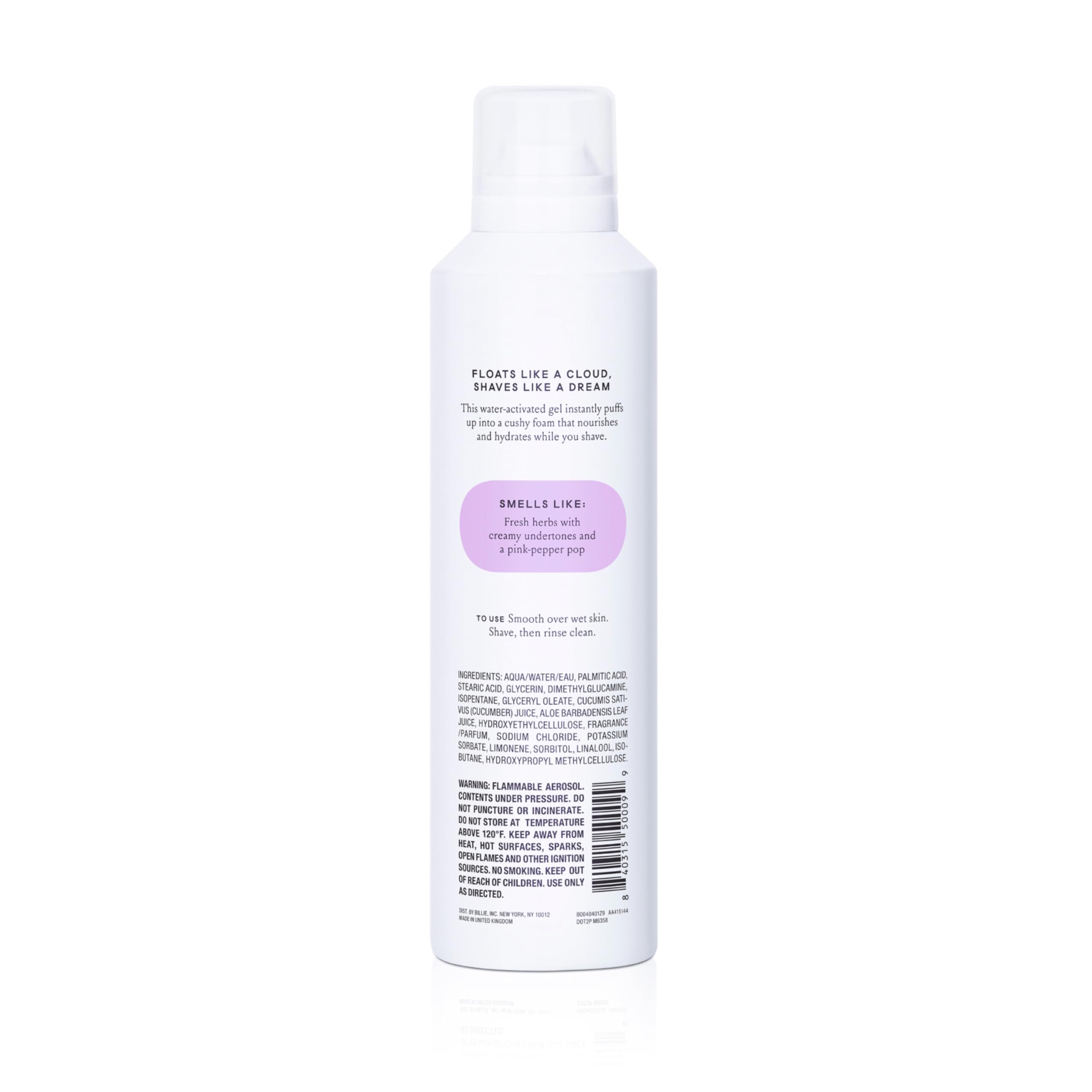 Billie SkyFoam Shave Gel - Lavender Milk Scent