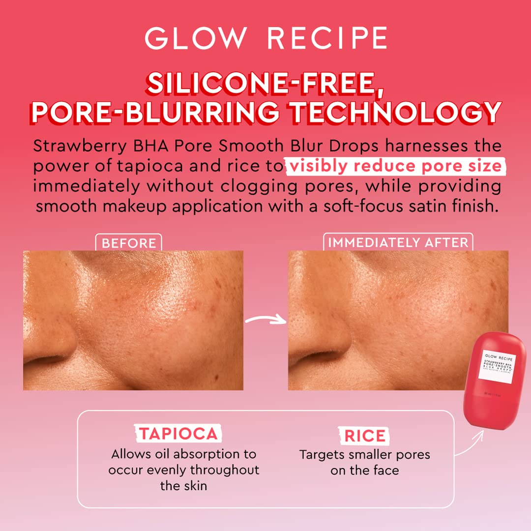Glow Recipe Strawberry BHA Serum + Poreless Face Primer