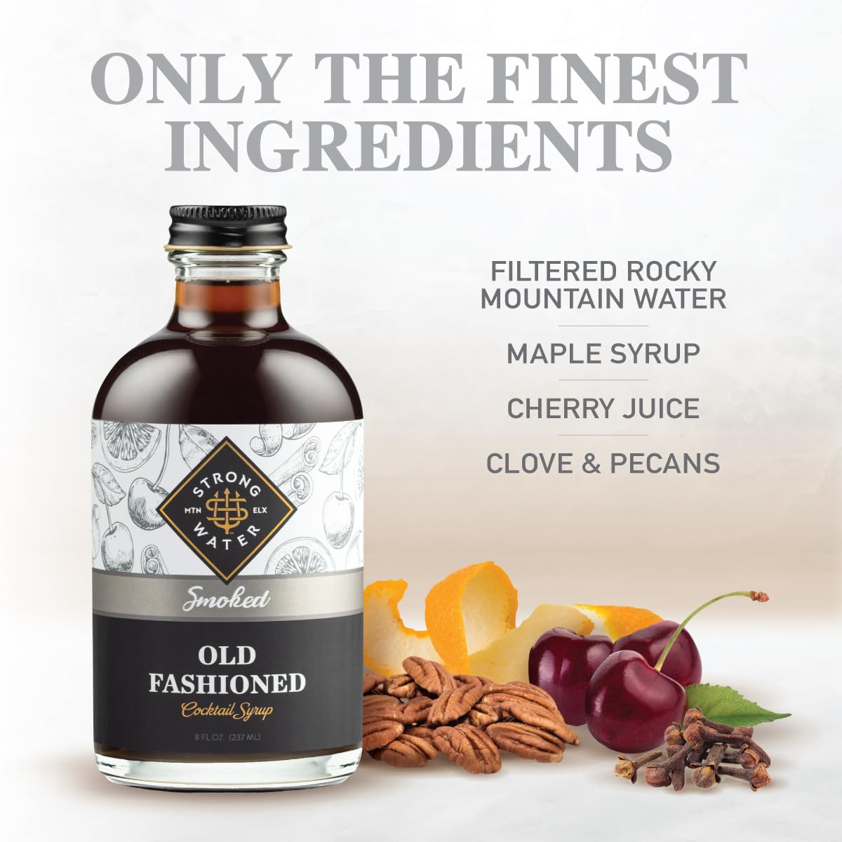 Strongwater Smoked Old Fashioned Craft Cocktail Mixer