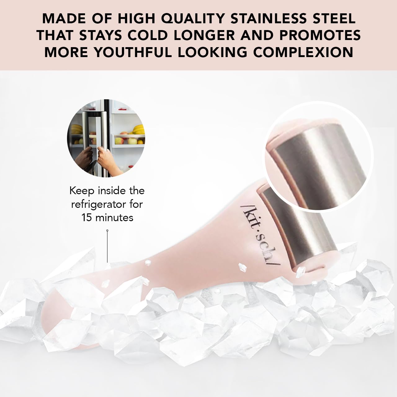 Kitsch Ice Roller for Face - Stainless Steel Ice Face Rollers