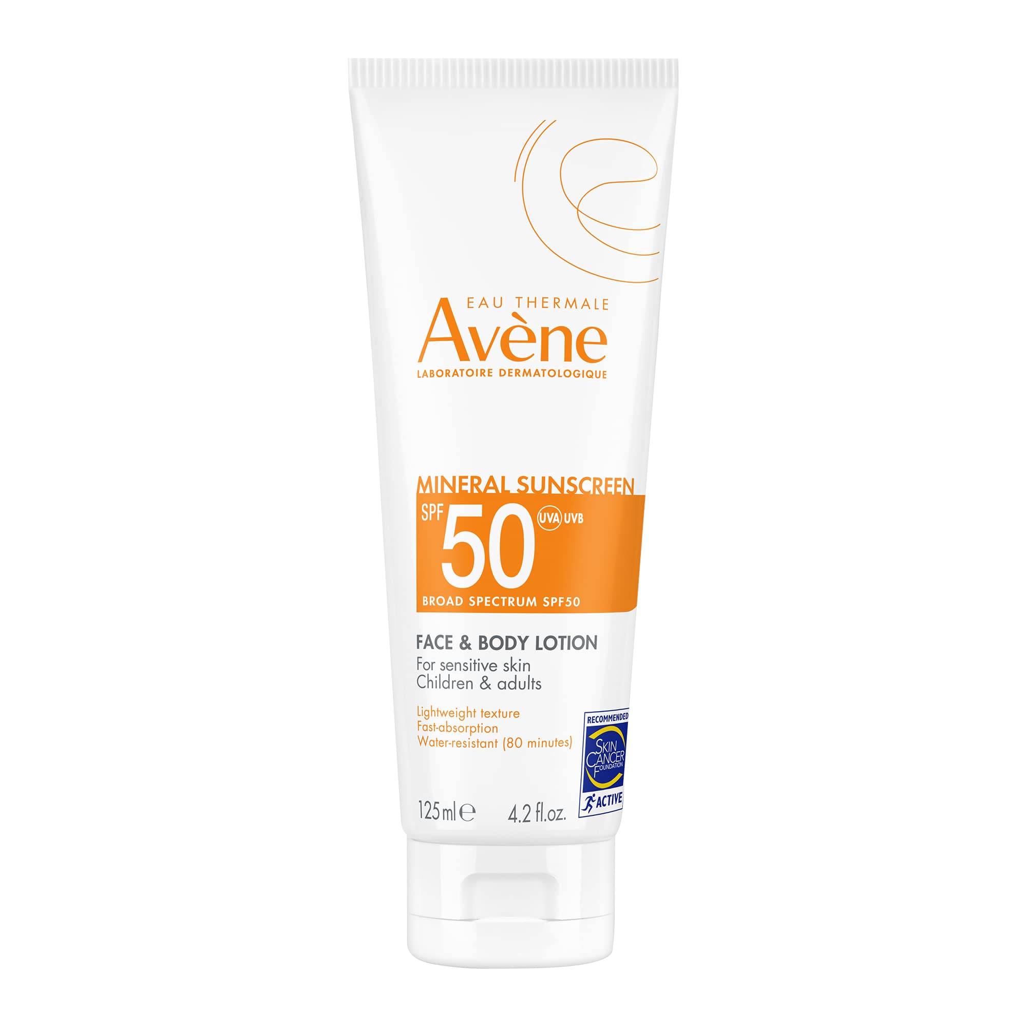 Avène Mineral Sunscreen Broad Spectrum SPF 50 Face and Body Lotion