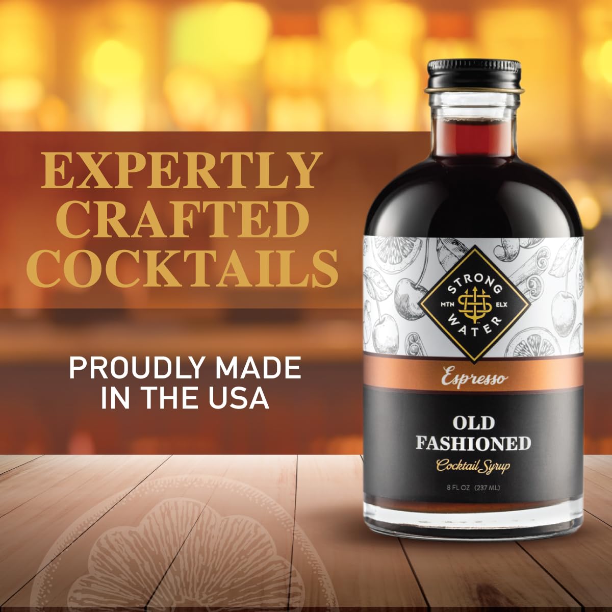 Strongwater Espresso Old Fashioned Craft Cocktail Mixer