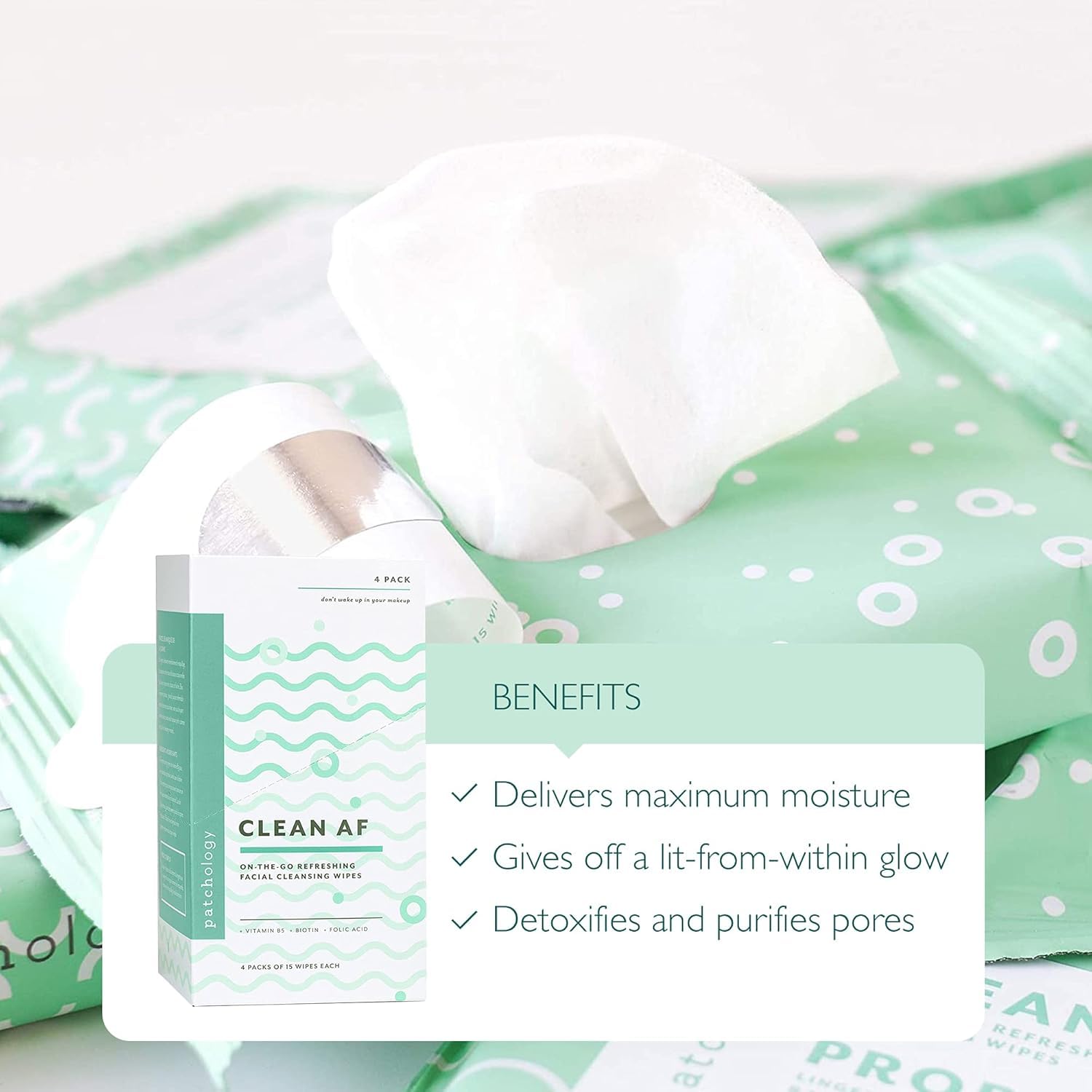 Patchology Clean AF Facial Cleansing Wipes