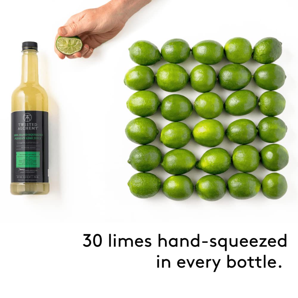 Twisted Alchemy Cold Pressed Fresh Lime Juice For Craft Cocktails
