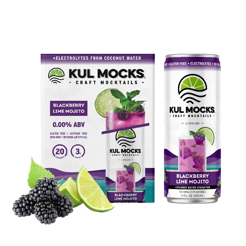 KUL MOCKS Non-Alcoholic Mocktail | Blackberry Lime Mojito