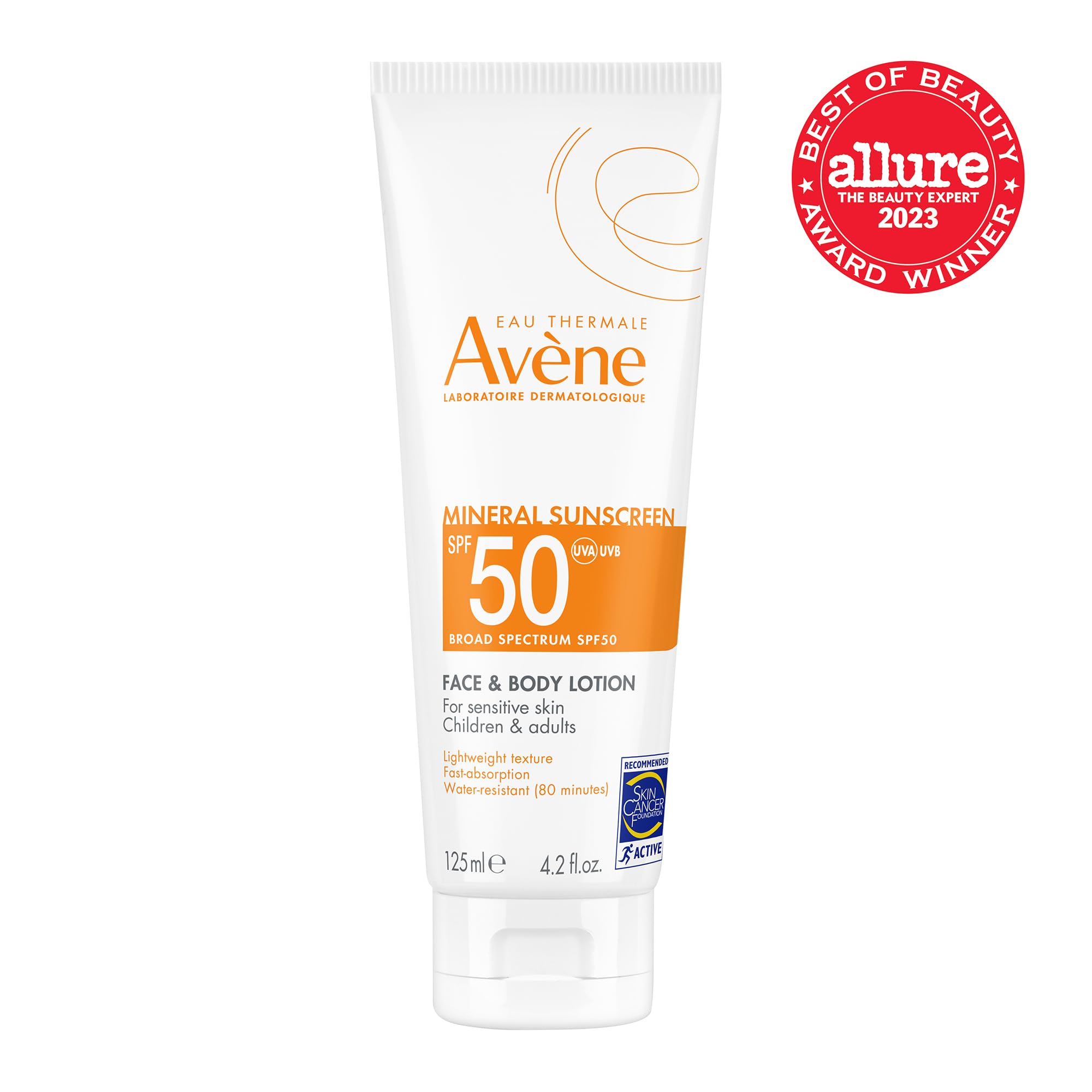 Avène Mineral Sunscreen Broad Spectrum SPF 50 Face and Body Lotion