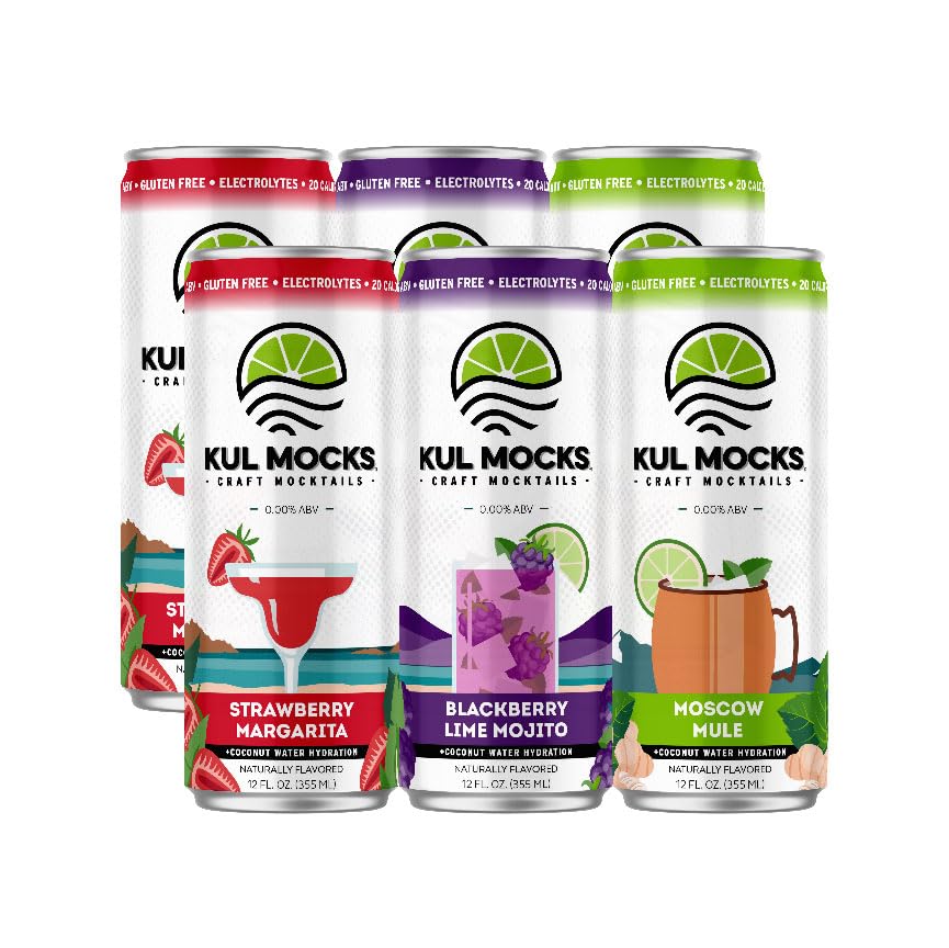 KUL MOCKS Non-Alcoholic Mocktails | Party Box Variety Pack