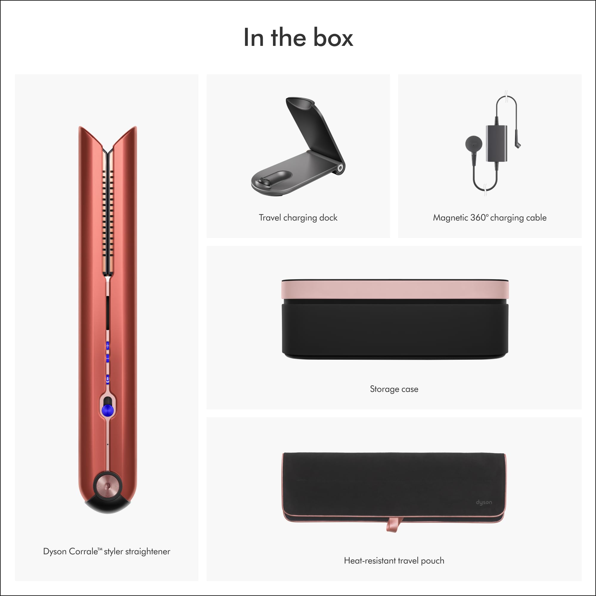 Special Edition Dyson Corrale™ Styler Straightener in Strawberry Bronze and Blush Pink with Dyson-Designed Presentation case