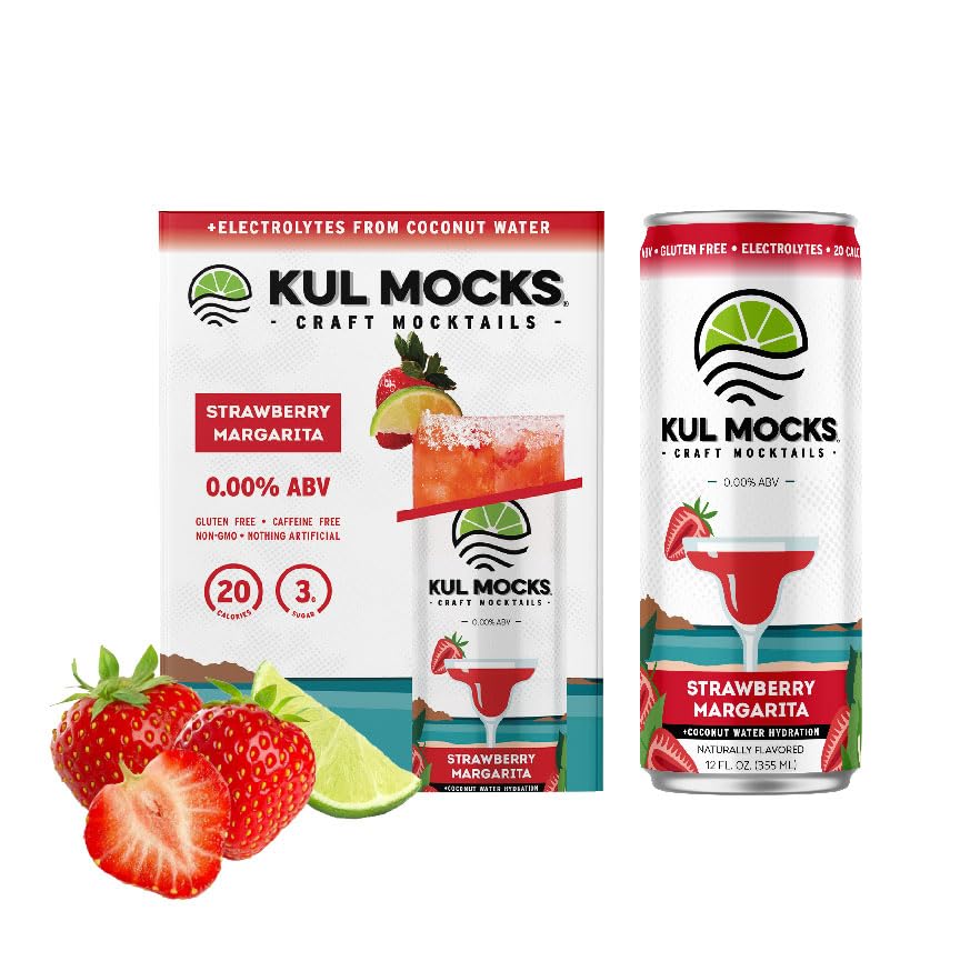 KUL MOCKS Mocktails Non-Alcoholic Drinks | Strawberry Margarita