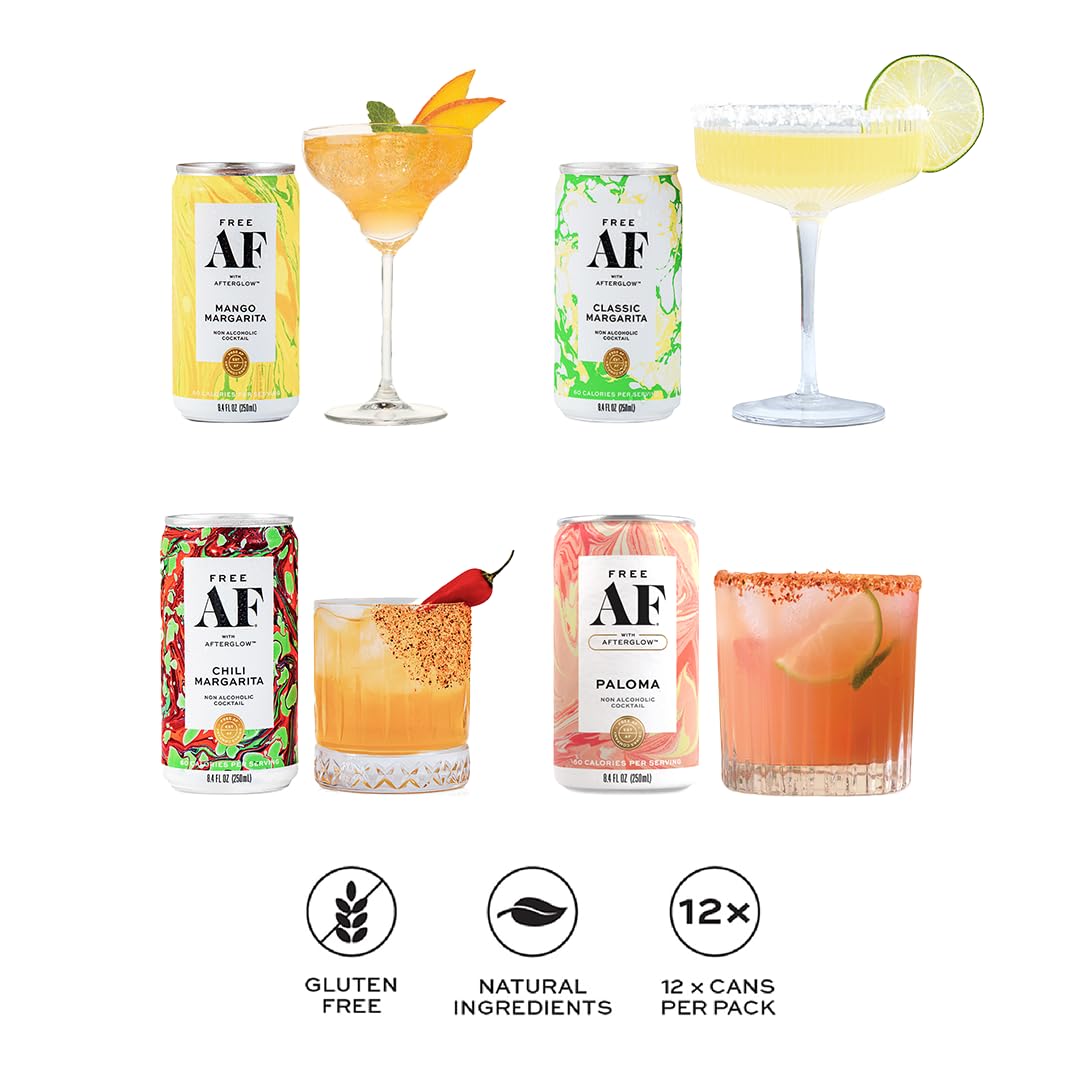 FREE AF Non-Alcoholic Drinks Margarita Variety Pack