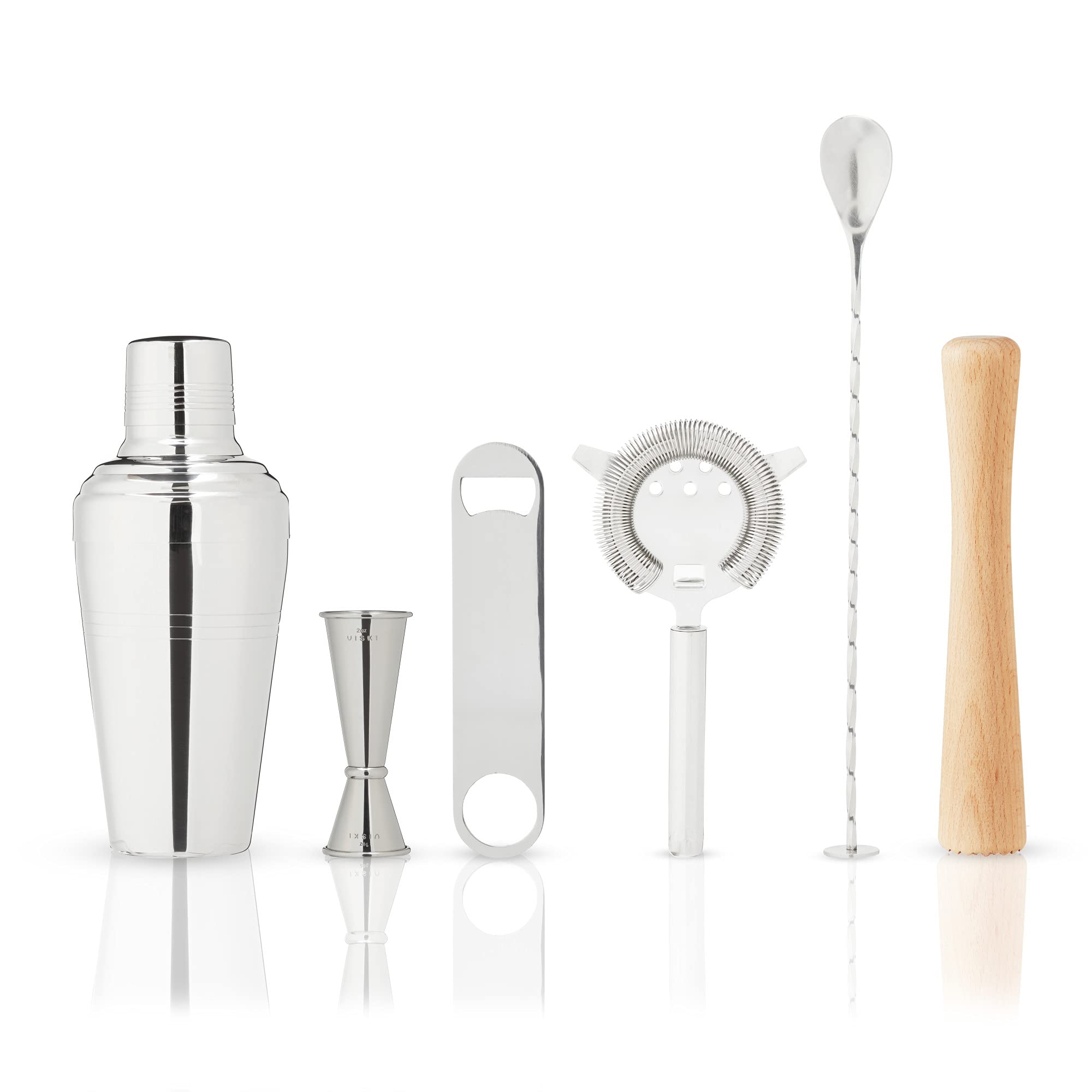 Viski Travel Bartender Kit 6pc Set