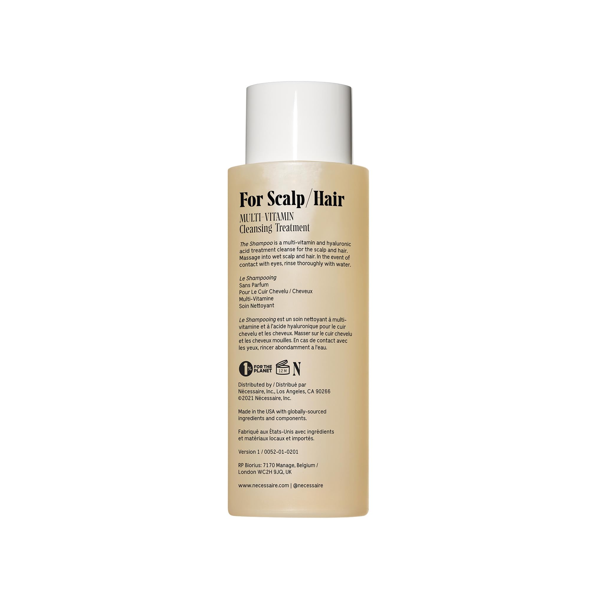 Nécessaire The Shampoo. Hyaluronic Acid + Vitamin B Complex