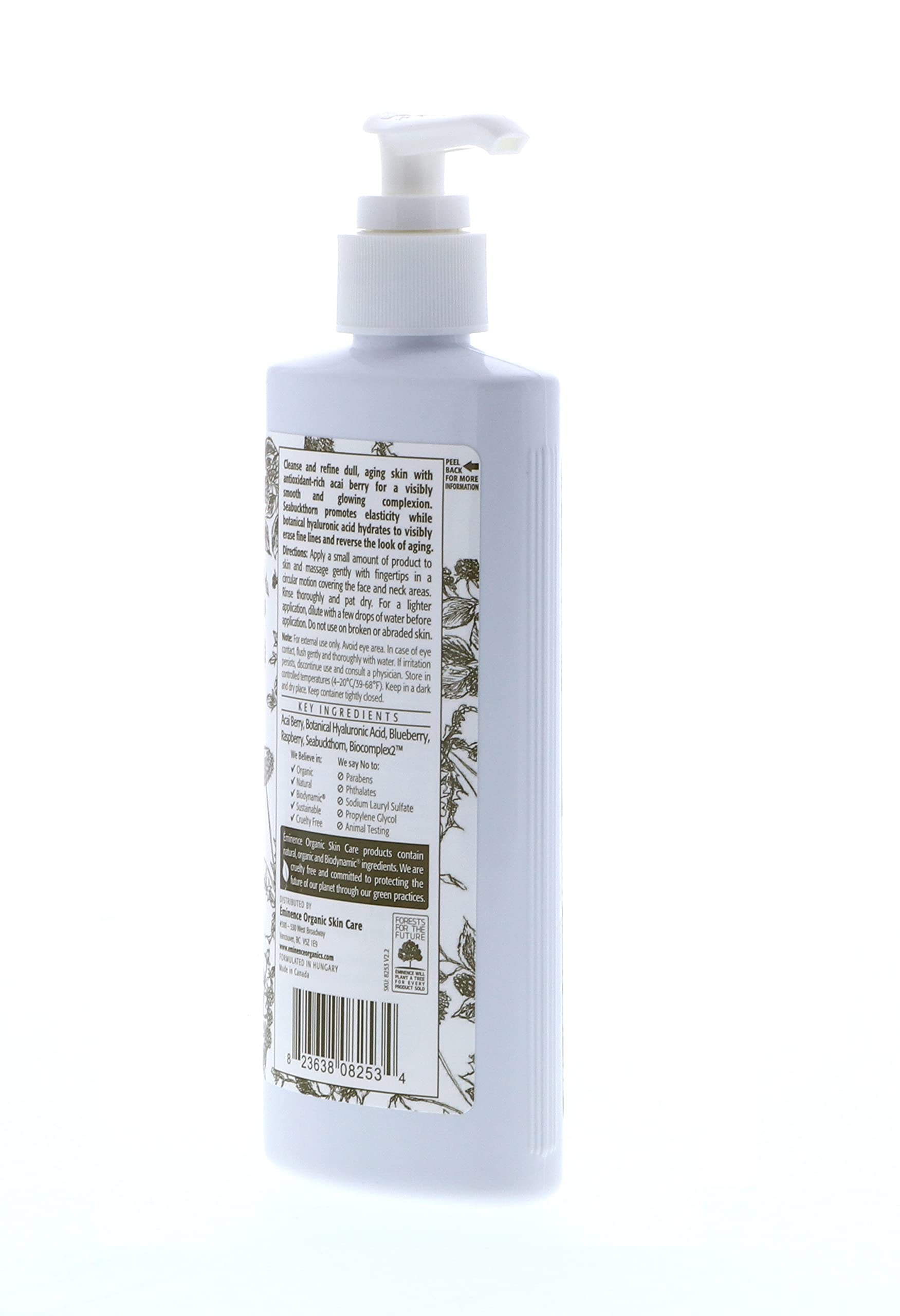 Eminence Organic Skincare Firm Skin Acai Cleanser with Hyaluronic Acid