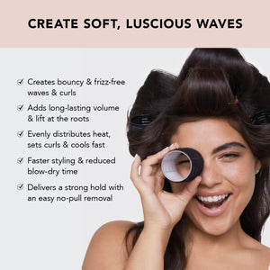 Kitsch Ceramic Thermal Hair Rollers for Women - Self Grip Rollers
