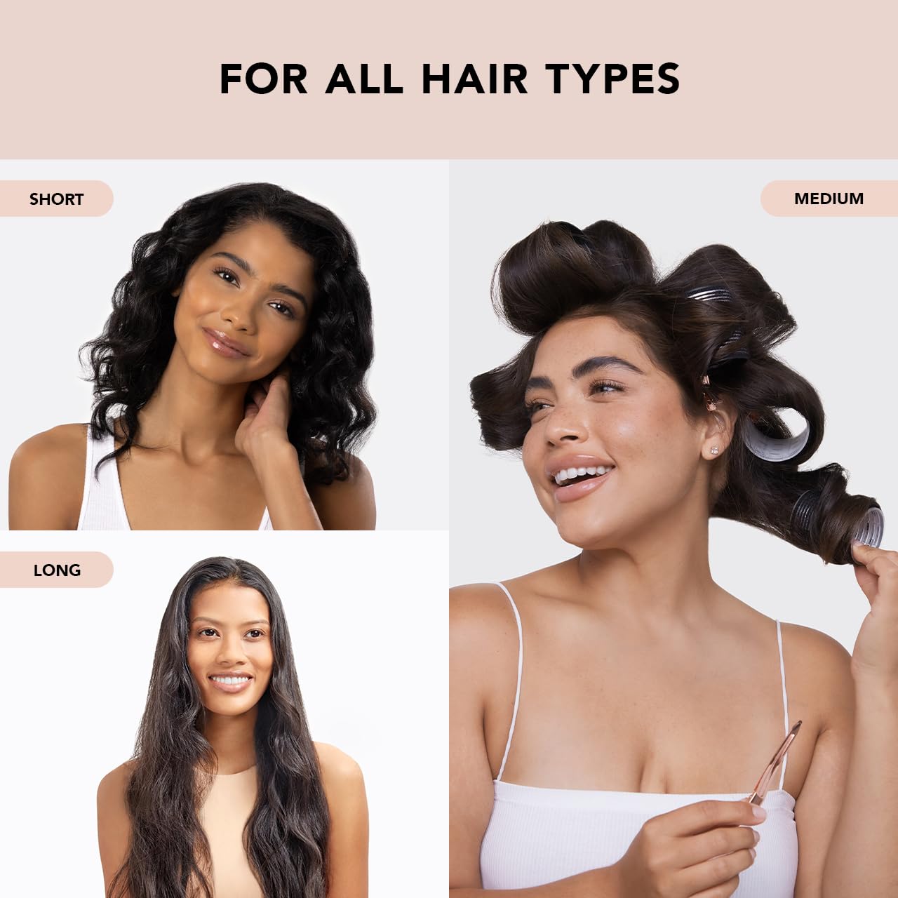 Kitsch Ceramic Thermal Hair Rollers for Women - Self Grip Rollers