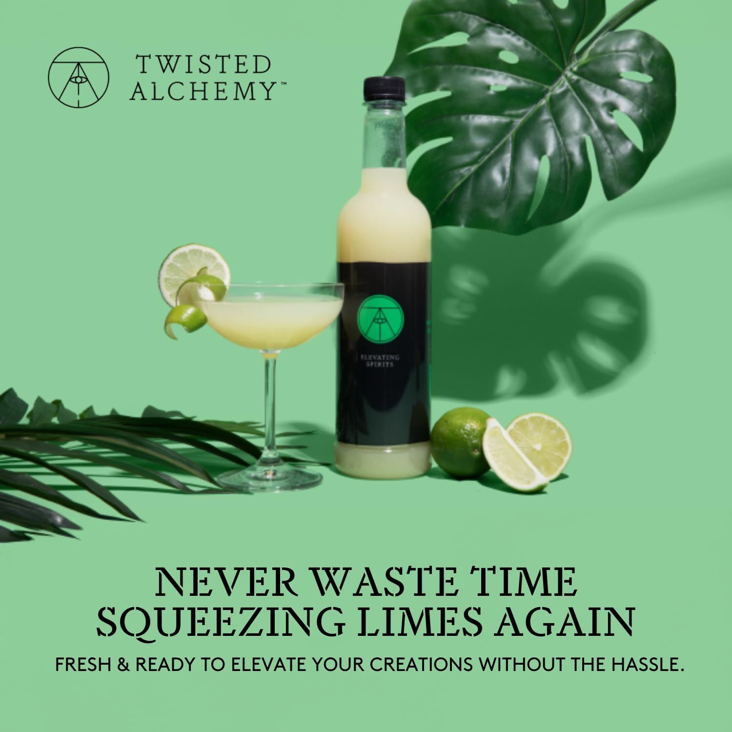 Twisted Alchemy Cold Pressed Fresh Lime Juice For Craft Cocktails