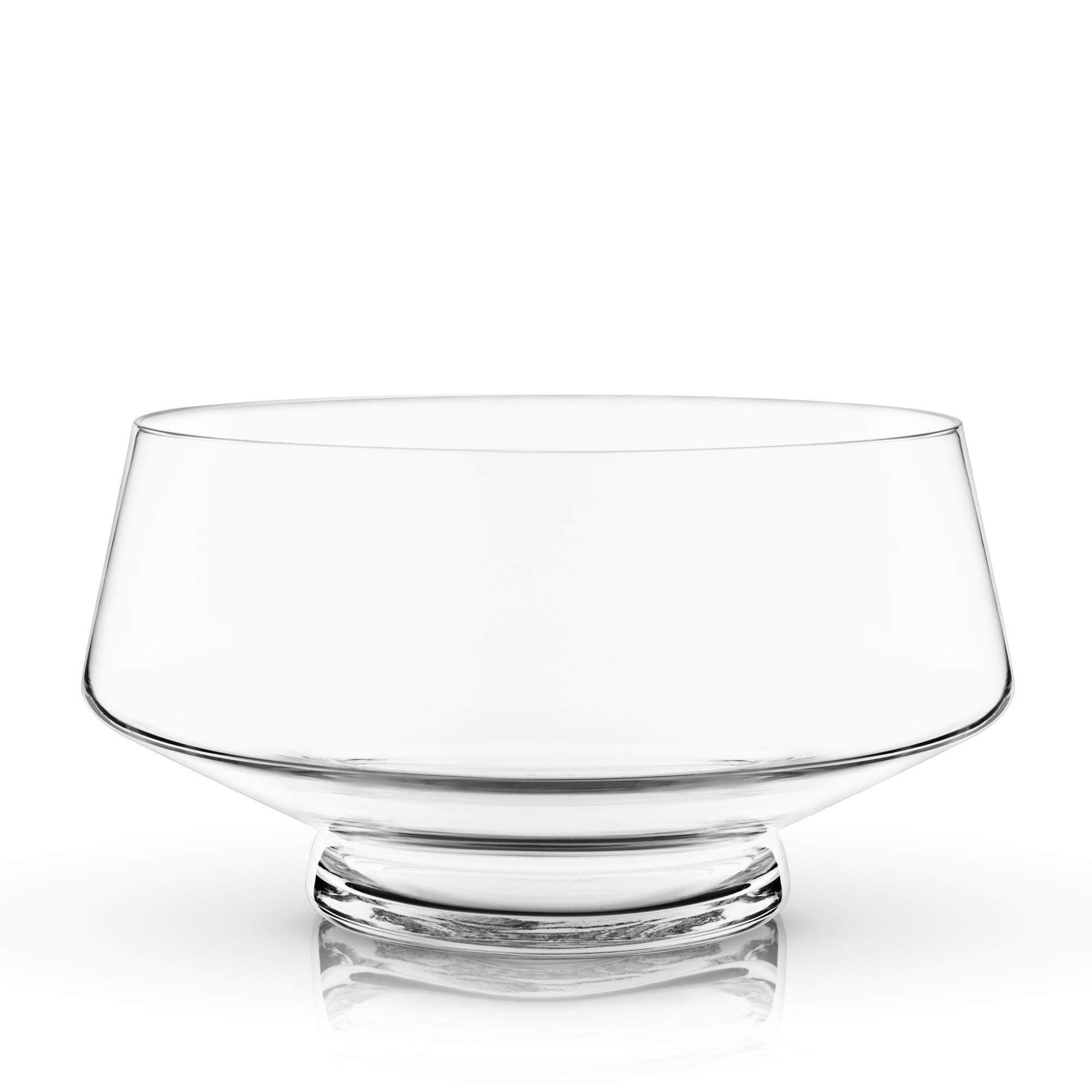 Viski Footed Glass Punch Bowl