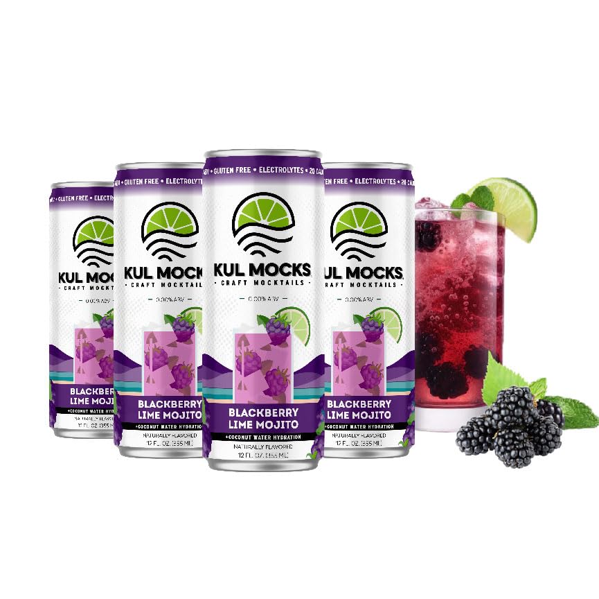 KUL MOCKS Non-Alcoholic Mocktail | Blackberry Lime Mojito
