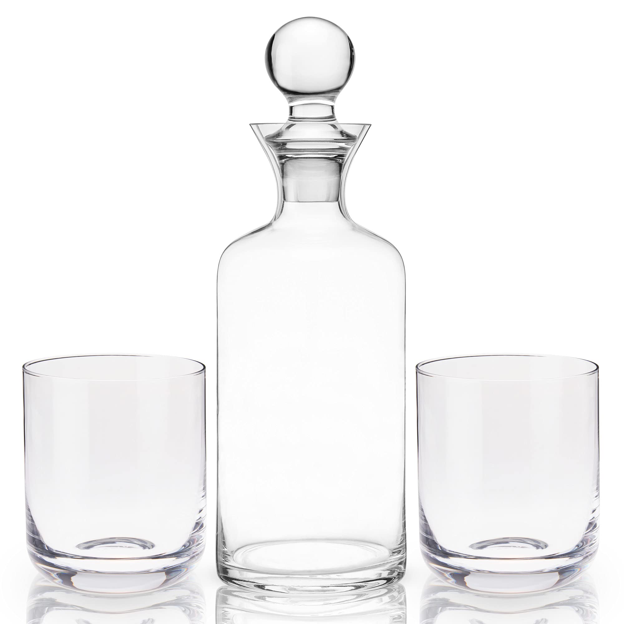 Viski Modernl 3-Piece Whiskey Decanter Set with Glasses