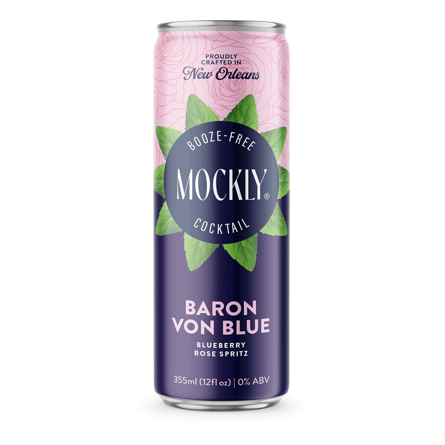 Mockly Booze-Free Cocktail Baron von Blue 12 Pack