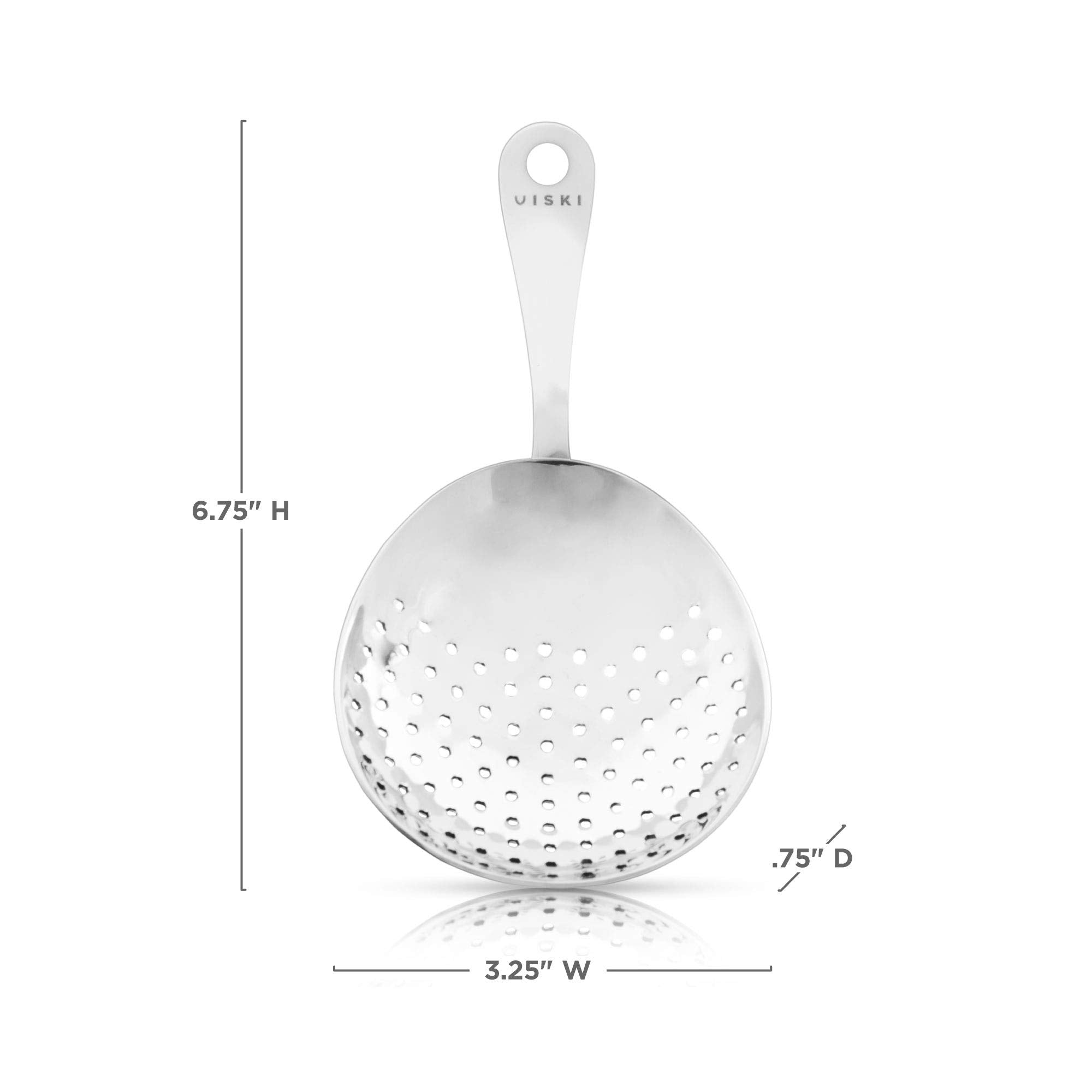 Viski Julep Stainless Steel Cocktail Strainer