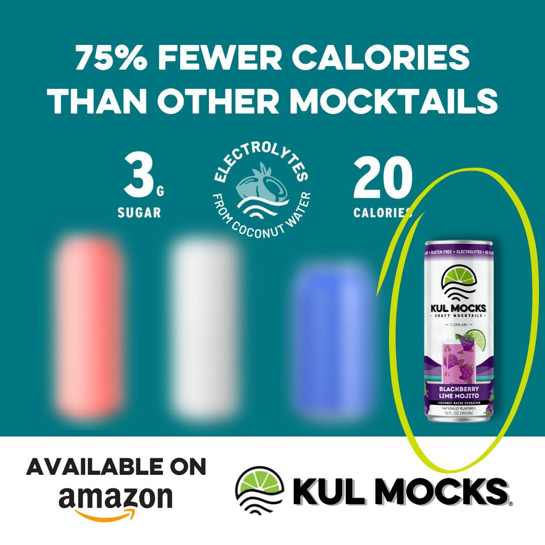 KUL MOCKS Non-Alcoholic Mocktail | Blackberry Lime Mojito