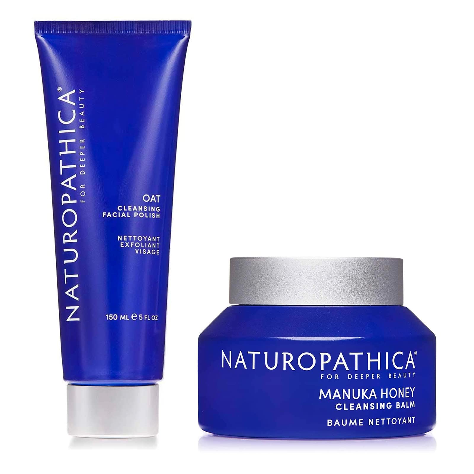 Naturopathica Oat Cleansing Facial Polish and Manuka Honey Cleansing Balm