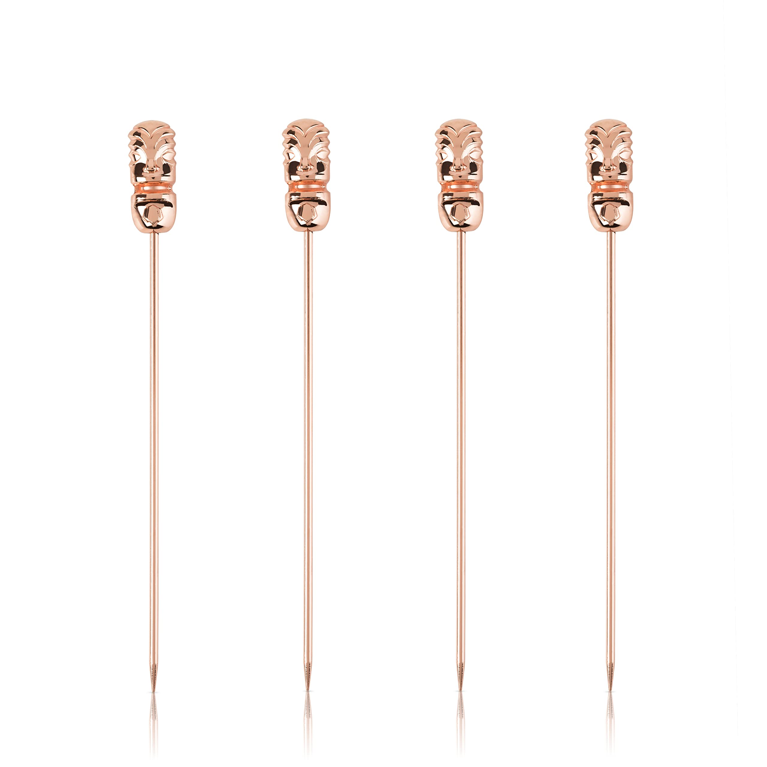 Viski Copper Tiki Cocktail Picks - Set of 4
