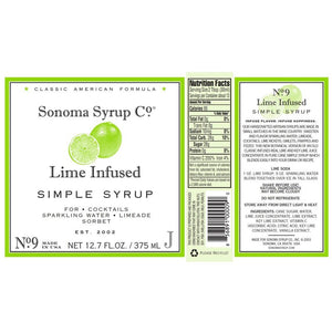 Sonoma Syrup Co Lime Simple Syrup