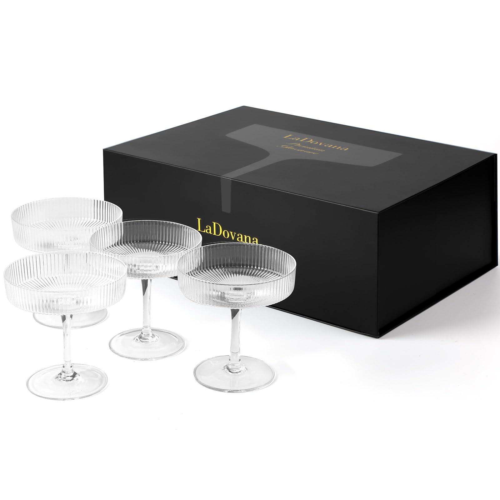 LaDovana Coupe Glasses - Set of 4