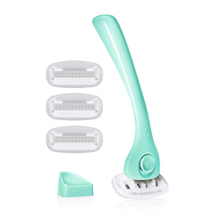 Billie Razors for Women Shave Kit – Razor + 4 x 5-Blade Razor Refills + Magnetic Holder