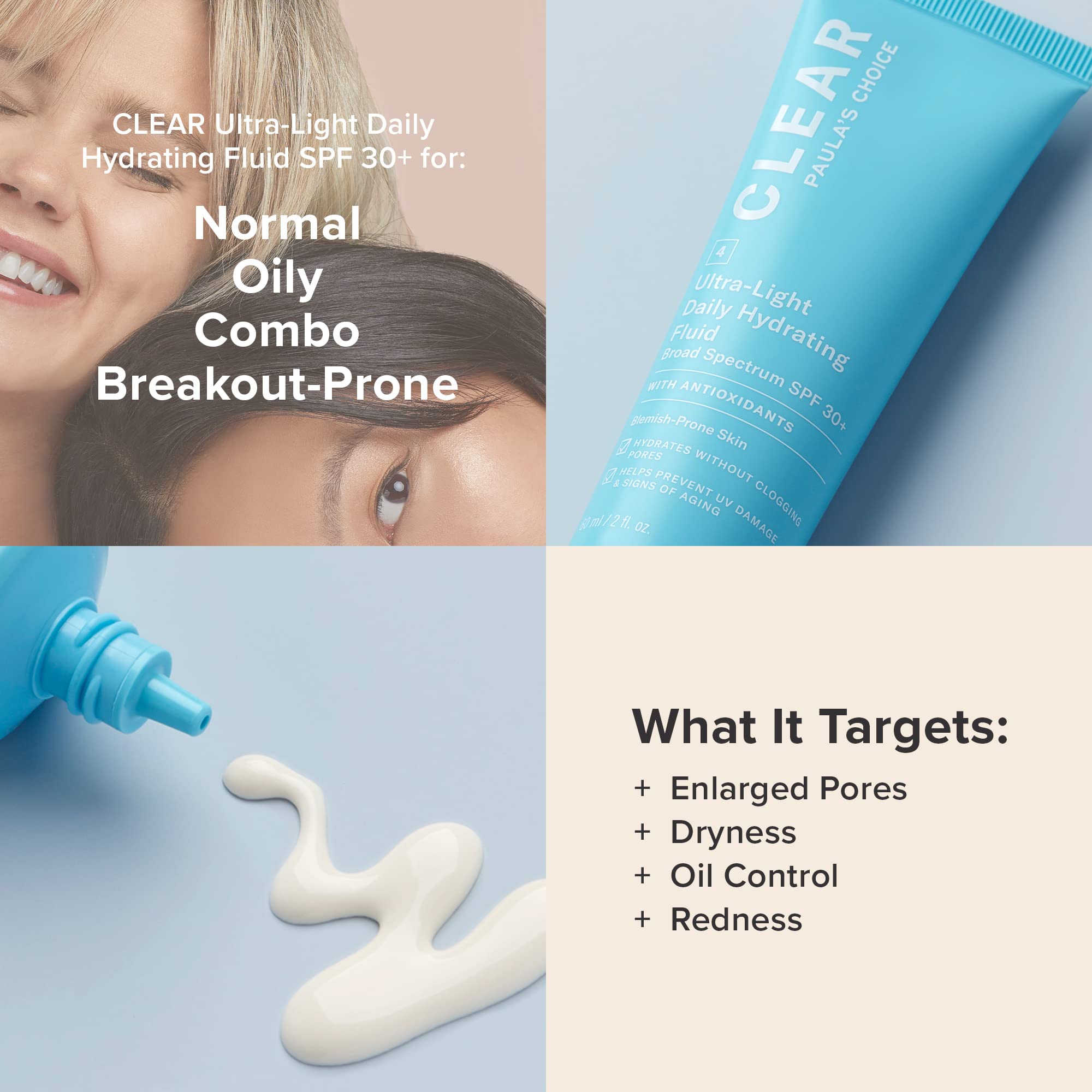 Paula's Choice CLEAR Ultra-Light Hydrating Oil Free Moisturizer SPF 30