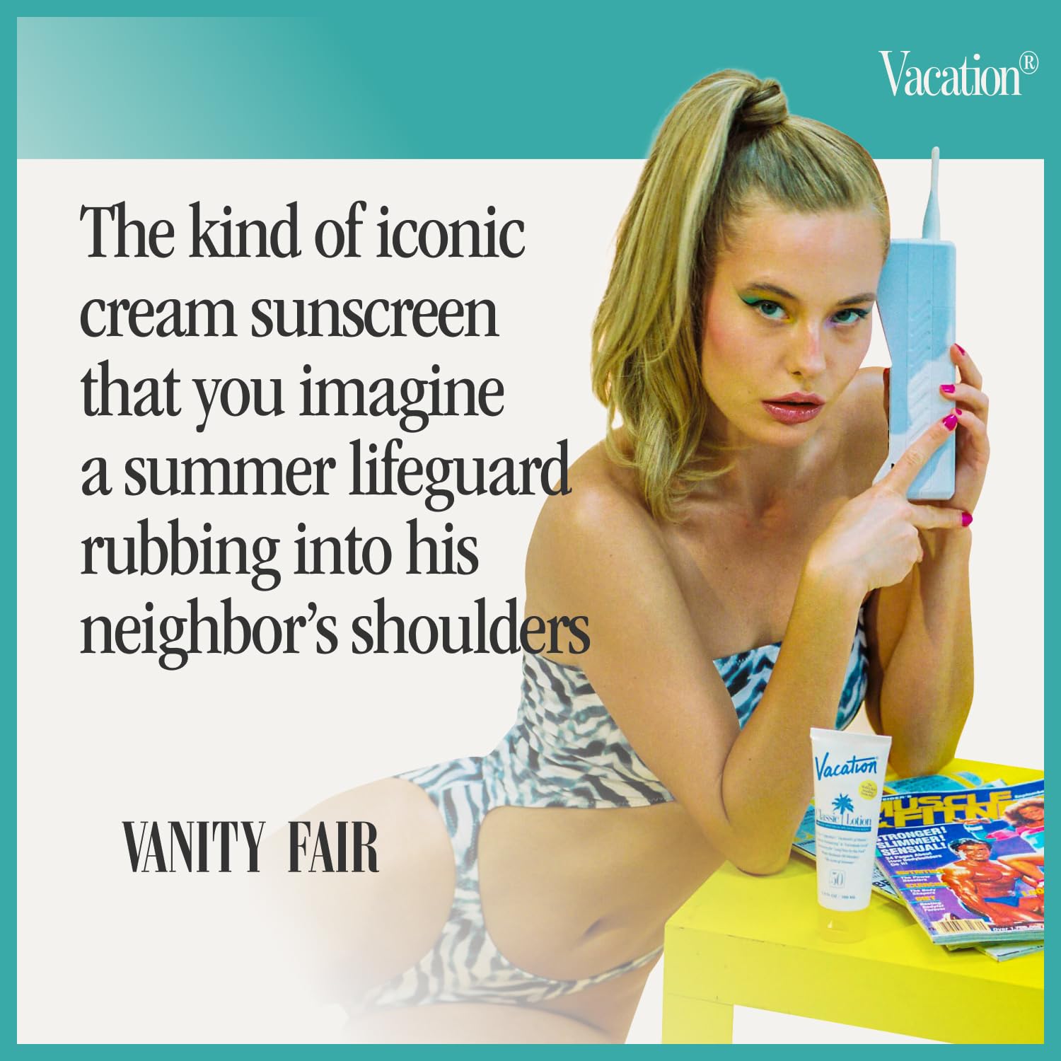 Vacation Classic Sunscreen Lotion SPF 50 & Air Freshener Bundle