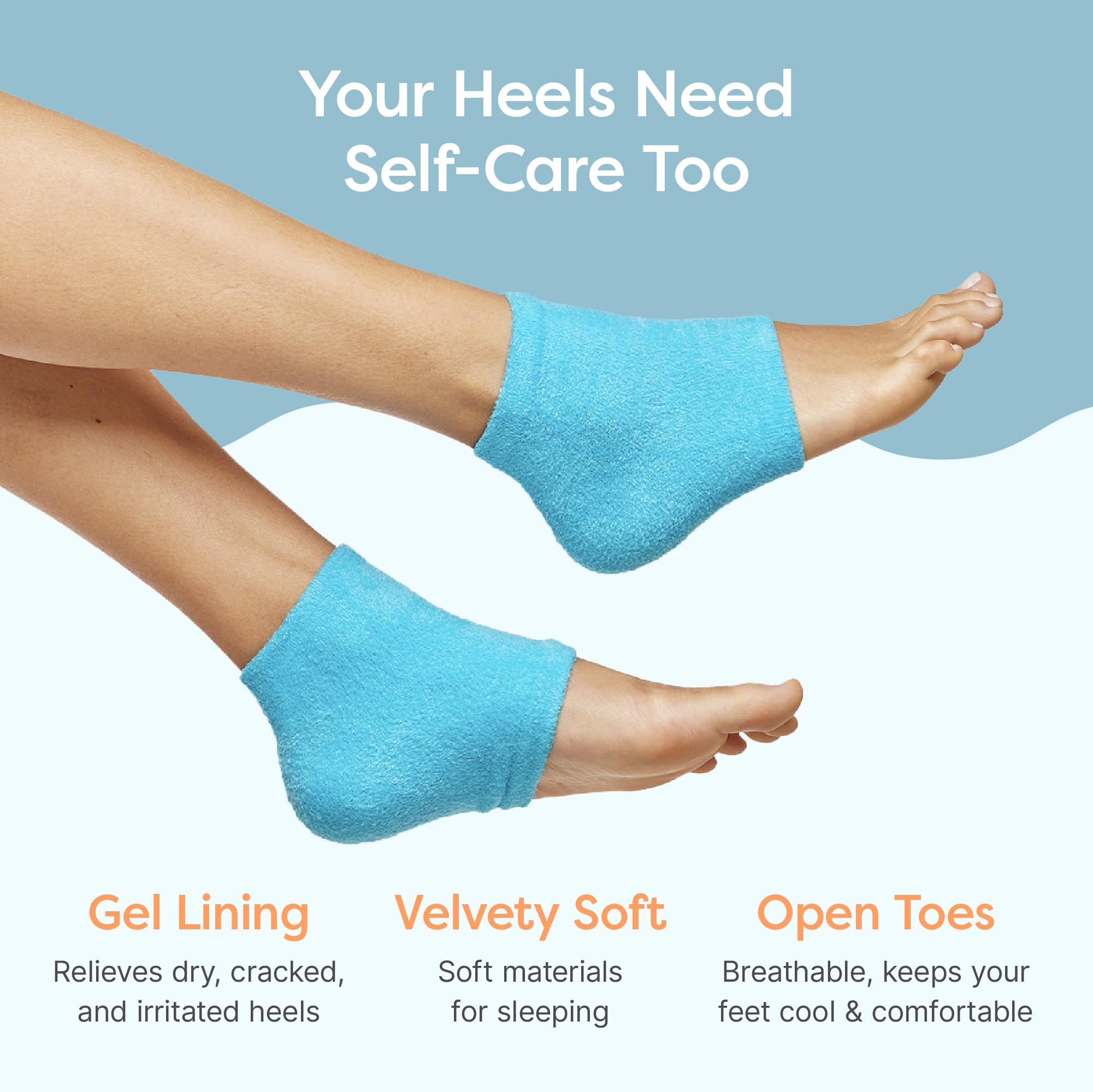 ZenToes Moisturizing Socks for Cracked Heel Treatment