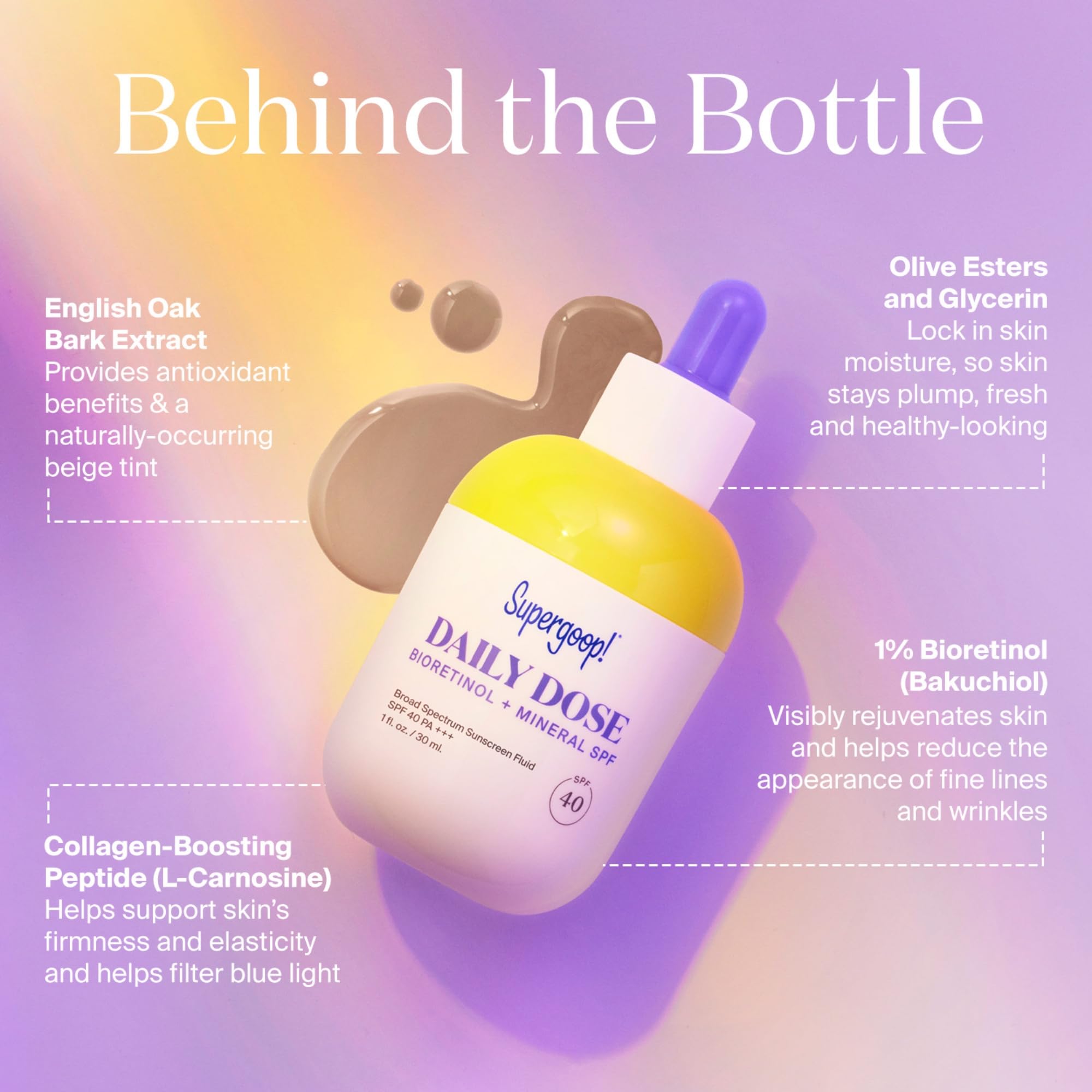 Supergoop! Daily Dose Bioretinol + Mineral SPF 40 with Bakuchiol