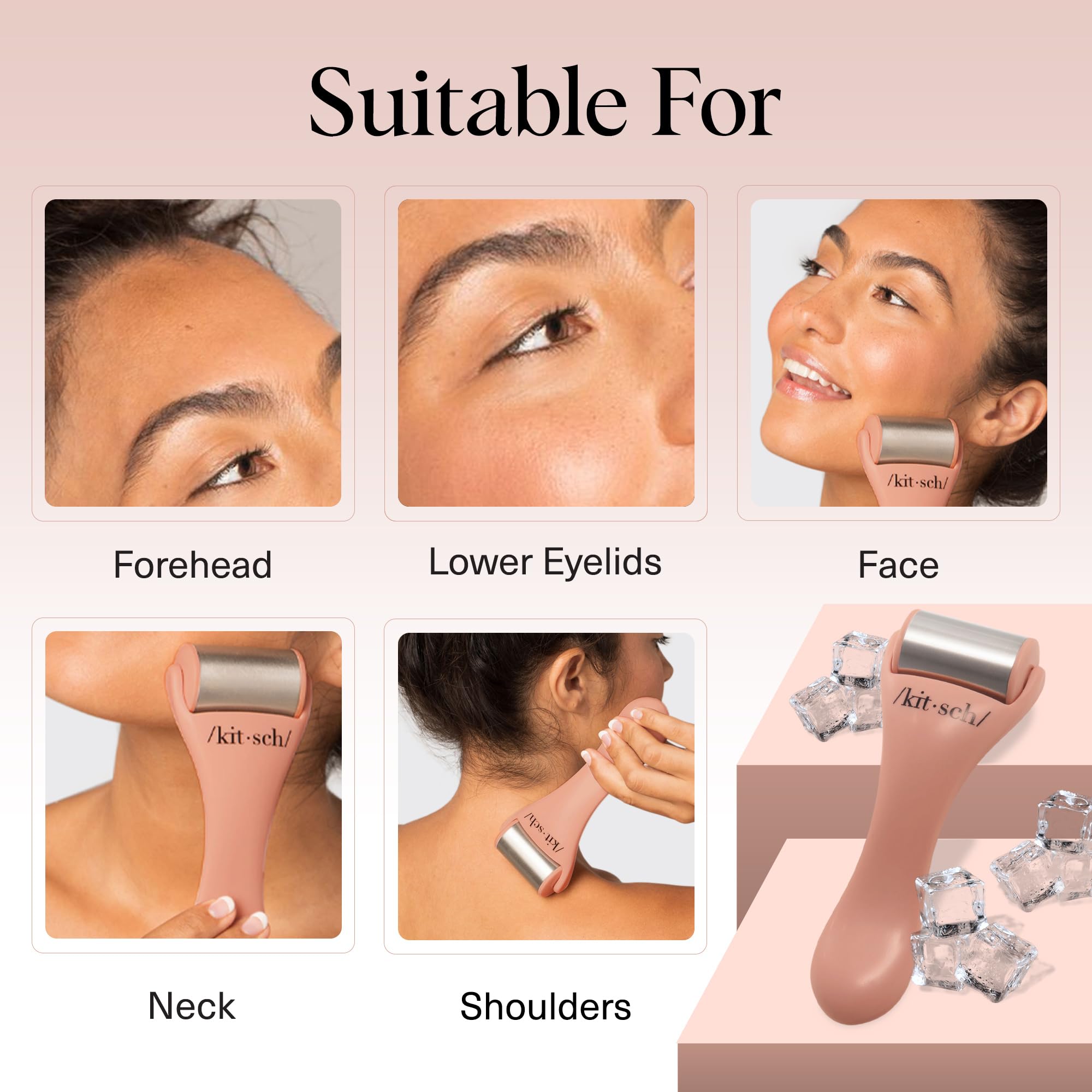 Kitsch Ice Roller for Face - Stainless Steel Ice Face Rollers